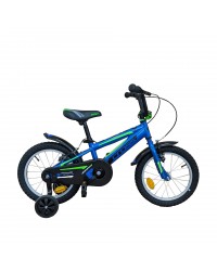 Bicicleta copii mtb CROSS Boxer 16 - Albastru | 4-6 ani